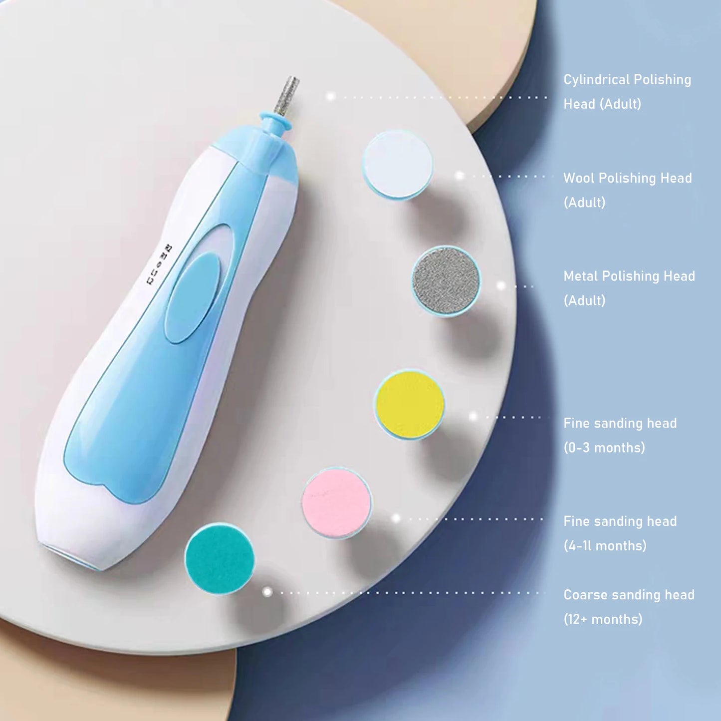 Elektrische Baby Nagelvijl | Veilig & Stil | Nageltrimmer voor Pasgeborenen