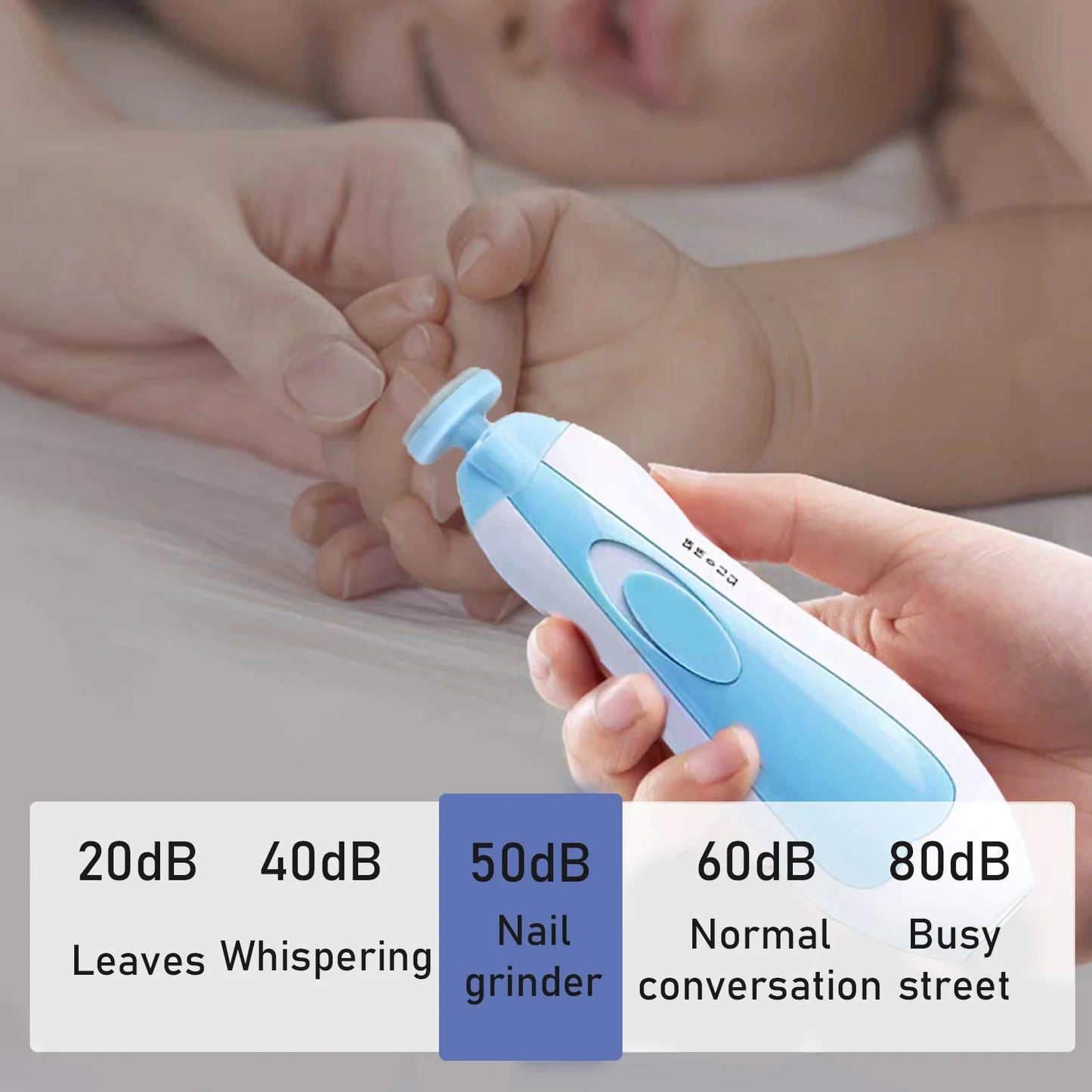 Elektrische Baby Nagelvijl | Veilig & Stil | Nageltrimmer voor Pasgeborenen