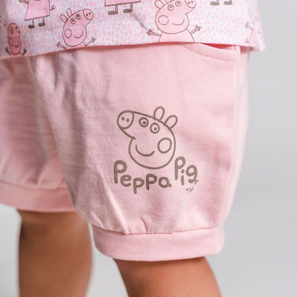 Peppa Big Kledingset Meisje | 2-delige Babyoutfit | 100% Katoen | Roze Shirt & Broekje