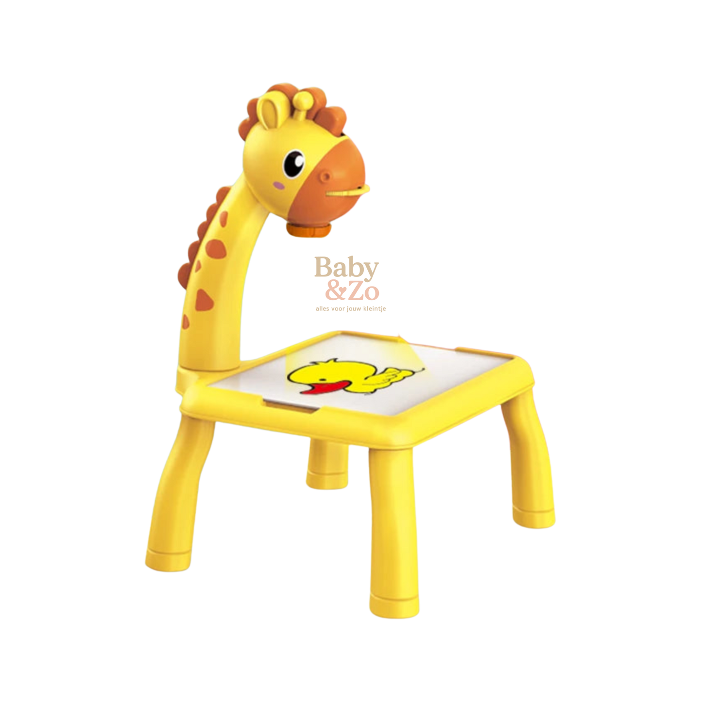 Giraffe Projectie Tekentafel voor Kinderen | Educatief Teken Speelgoed met Projector | Inclusief Stiften, Dia’s & Tekenboekje