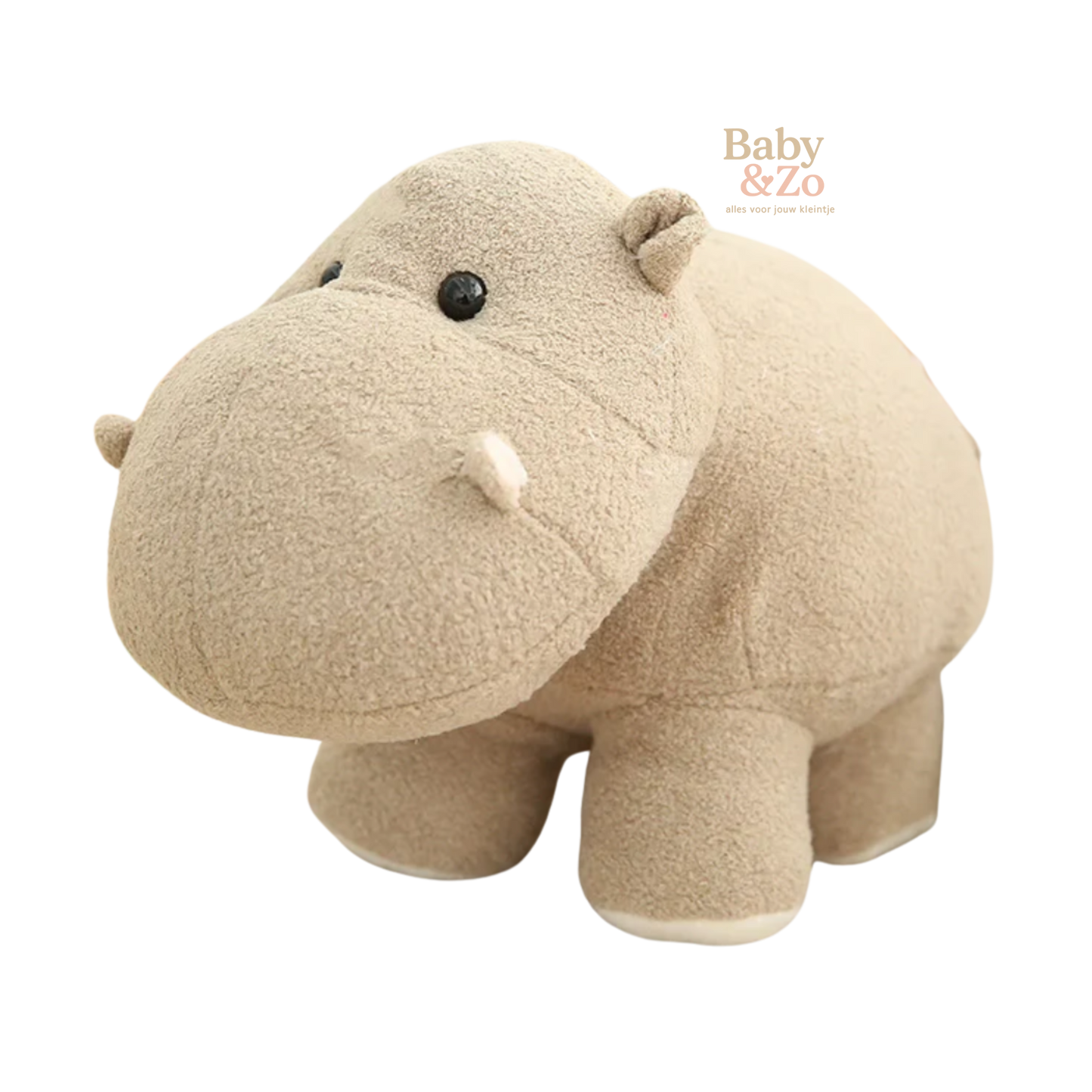 Pluche Nijlpaard Knuffel | 18 cm | Superzacht | Babycadeau | Unisex