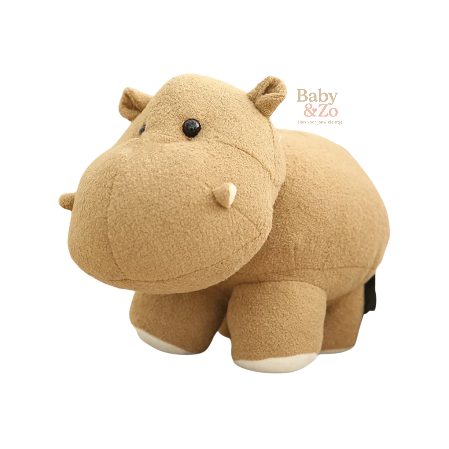 Pluche Nijlpaard Knuffel | 18 cm | Superzacht | Babycadeau | Unisex