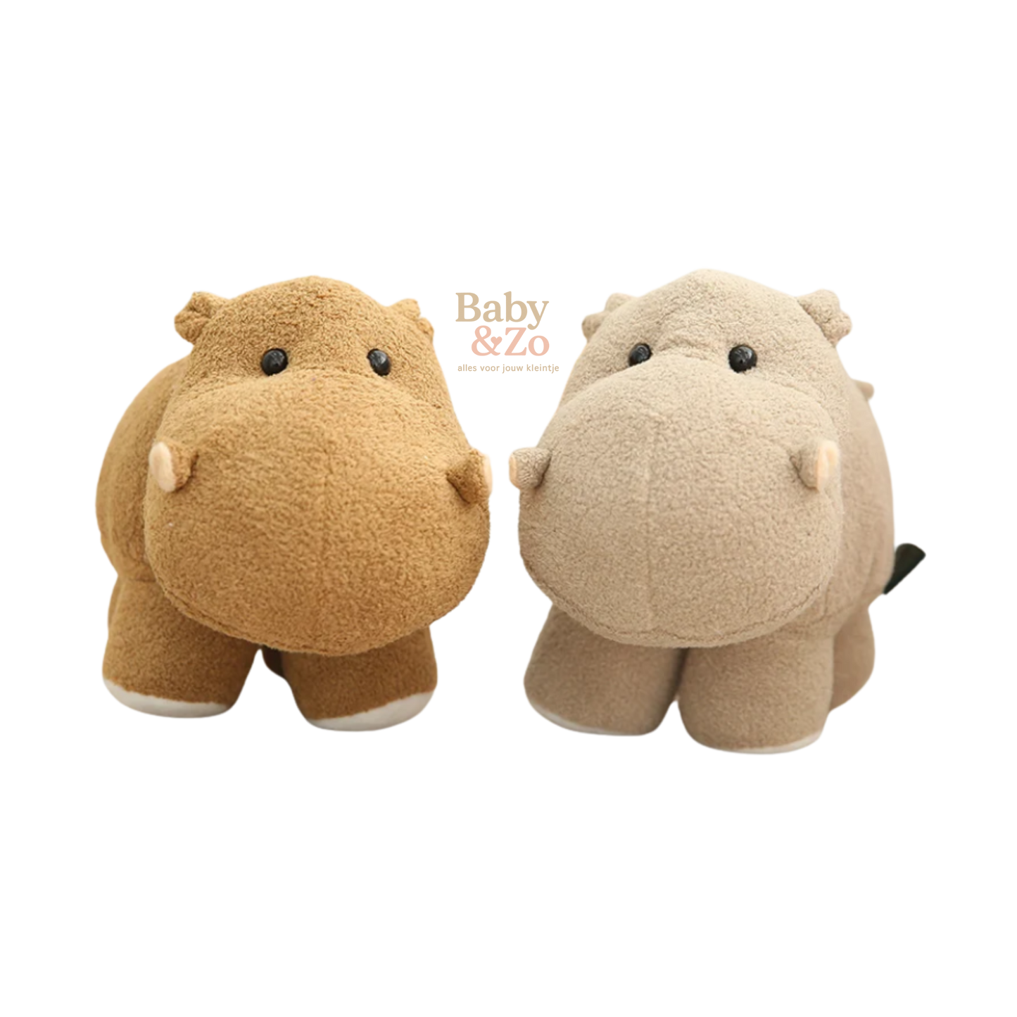 Pluche Nijlpaard Knuffel | 18 cm | Superzacht | Babycadeau | Unisex