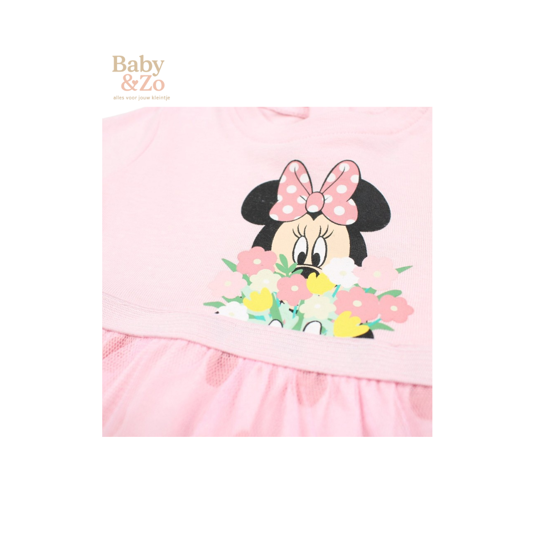 Minnie Mouse Babyjurk van Tule | Inclusief Hanger | Feestelijk 0‑12 mnd