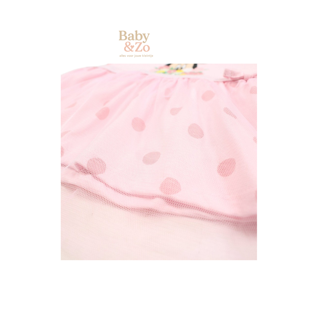 Minnie Mouse Babyjurk van Tule | Inclusief Hanger | Feestelijk 0‑12 mnd