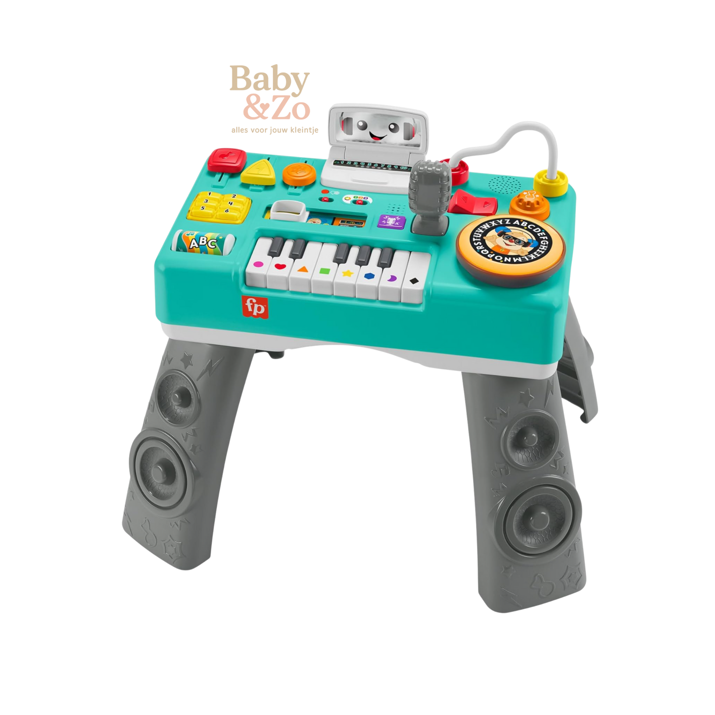 Fisher Price DJ Speeltafel – Educatief Muziek Speelgoed met Licht & Geluid (6-36 mnd) | Smart Stages Baby Activiteitentafel