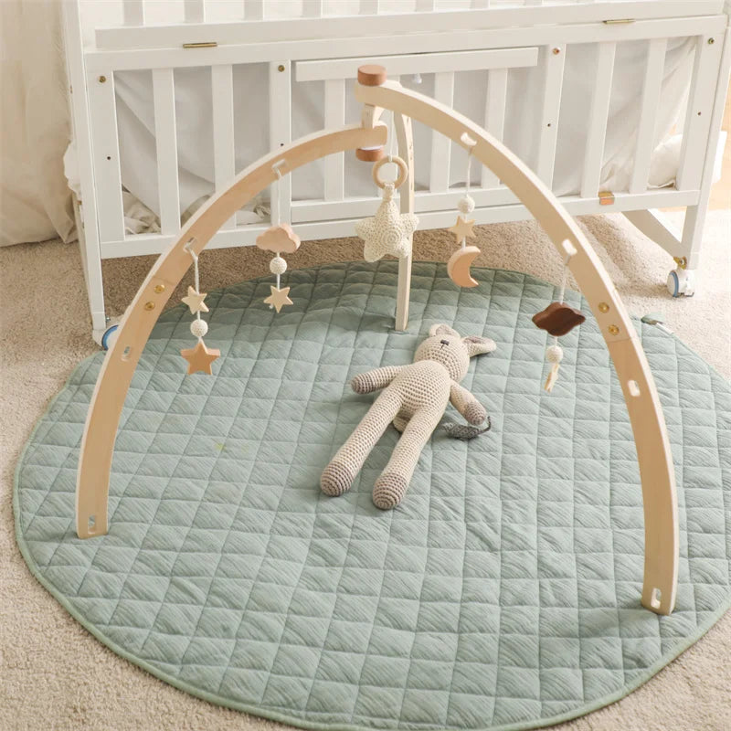 Baby Houten Gymframe β Montessori Activiteitengym met Hangers π