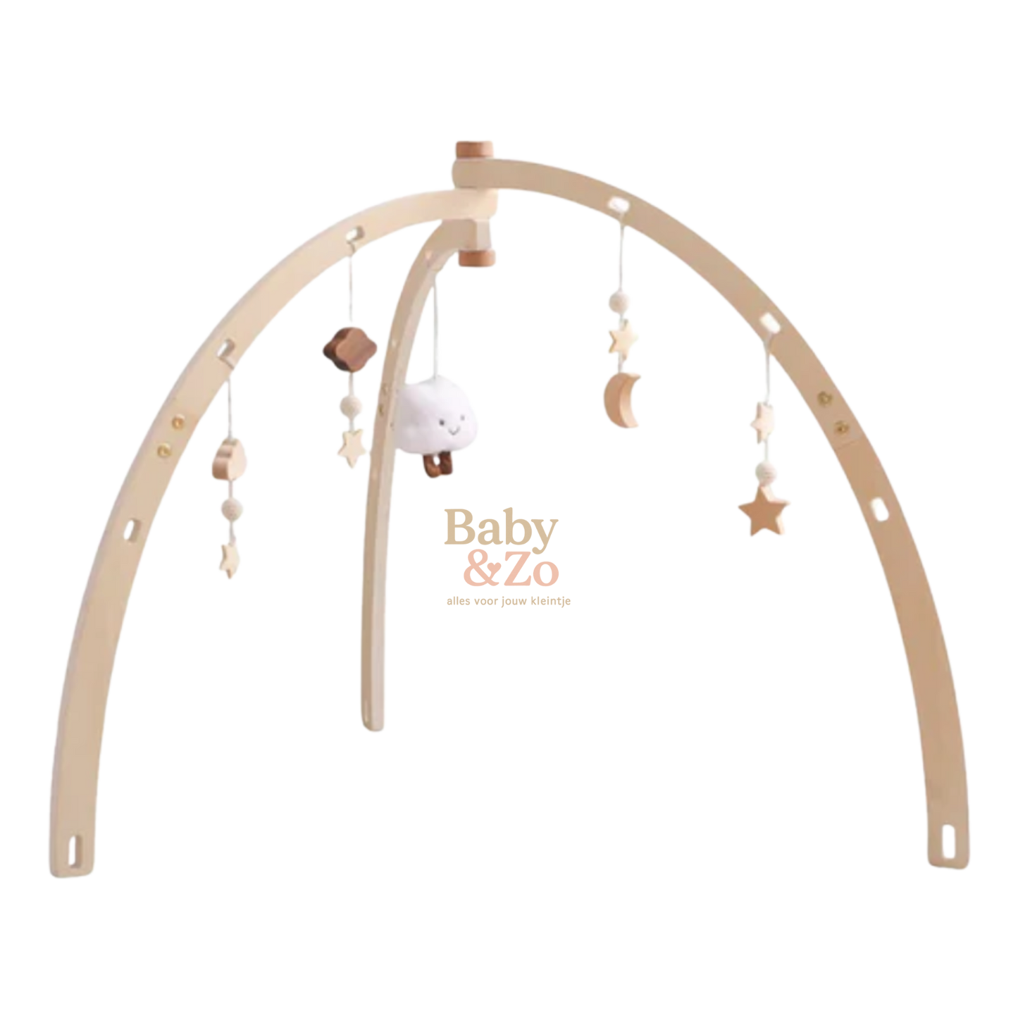 Baby Houten Gymframe β Montessori Activiteitengym met Hangers π