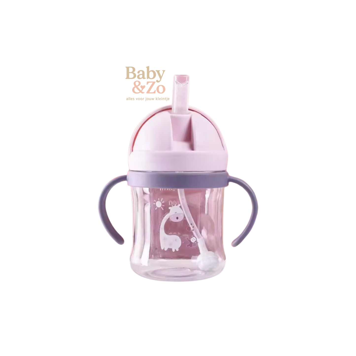 Lekvrije Baby Drinkbeker met Rietje | Sippy Cup met Handvat & Deksel