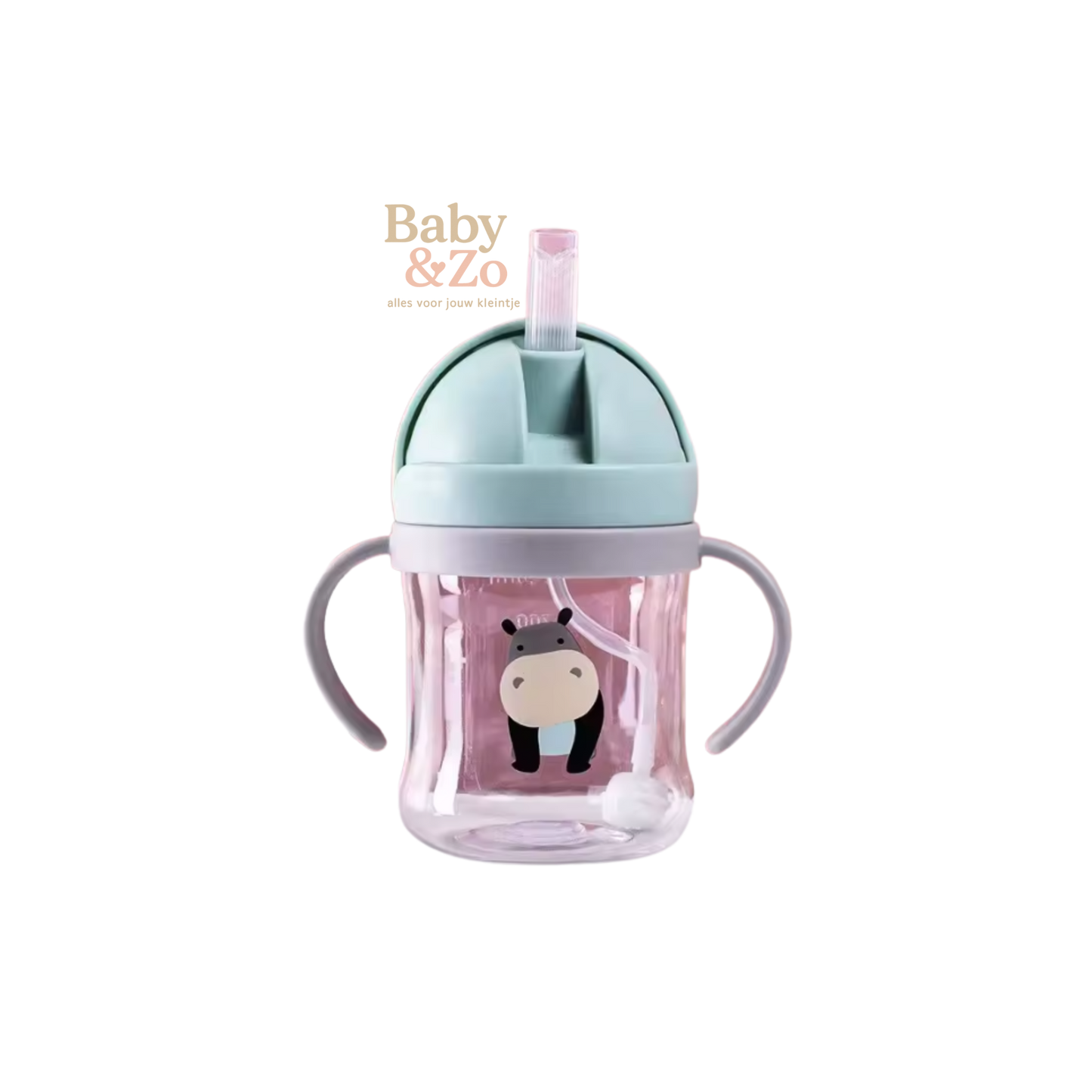 Lekvrije Baby Drinkbeker met Rietje | Sippy Cup met Handvat & Deksel