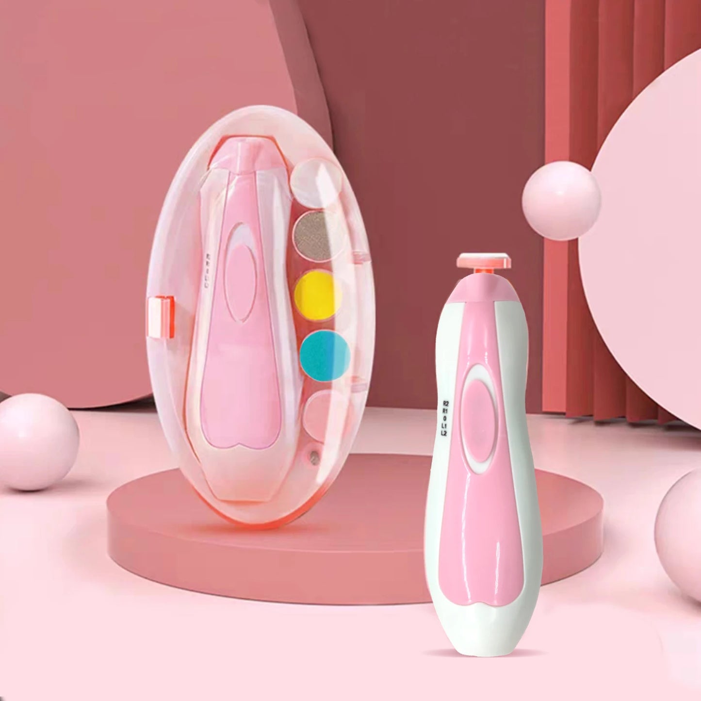 Elektrische Baby Nagelvijl | Veilig & Stil | Nageltrimmer voor Pasgeborenen