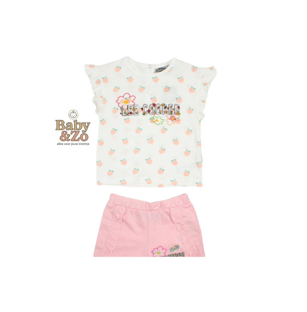 Lee Cooper 2-delige Luxe Babyset voor Meisjes (1-6 maanden)