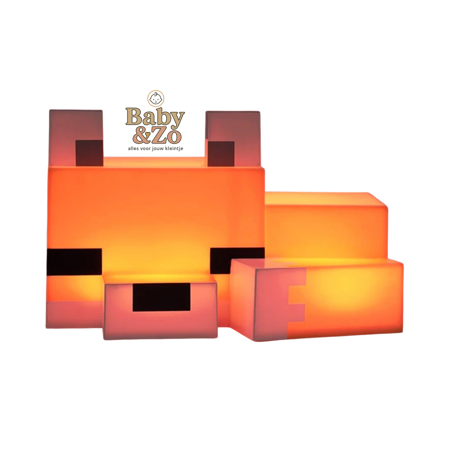 Minecraft Vos Nachtlampje | Schattig, Rustgevend & Speels Licht voor Kinderen