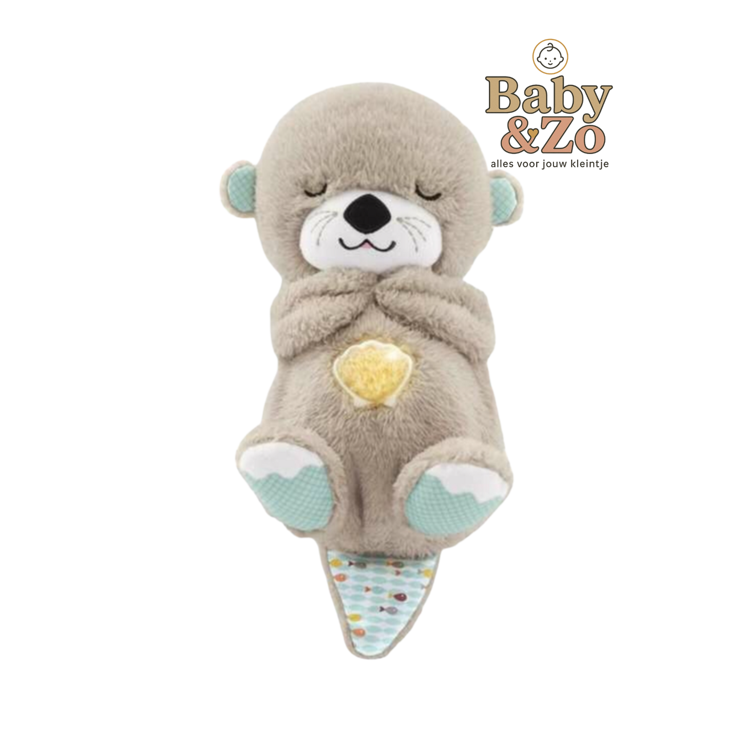 Fisher Price Bedtijd Otter 30 cm | Muzikale Knuffel met Ademhalingsbeweging