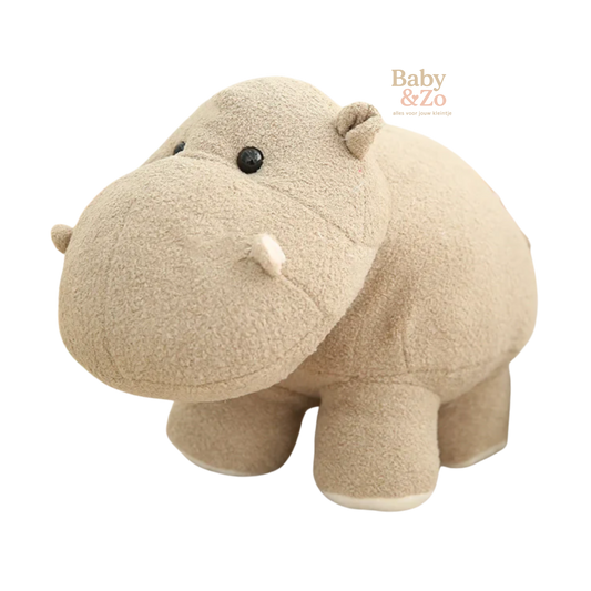 Pluche Nijlpaard Knuffel 18 cm | Schattig & Zacht Speelmaatje