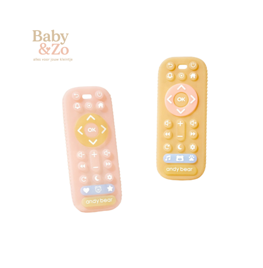 🌟 Verlichte Bijtring in de Vorm van een Afstandsbediening voor Baby’s 🌟