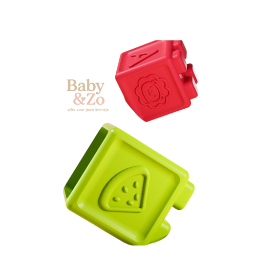 🧩 Baby Siliconen Bouwblokken. Veilig om op te bijten 🍭