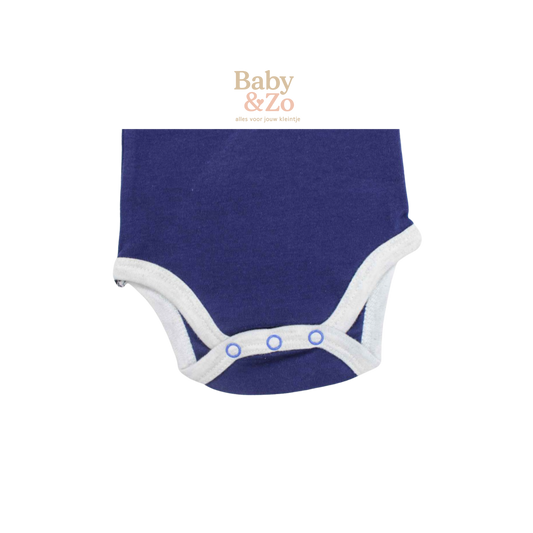 Lee Cooper Baby Rompers Set van 2 Grijs & Donkerblauw