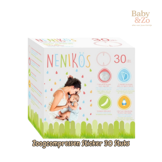 Zoogcompressen met Sticker 30 Stuks 🍼💧