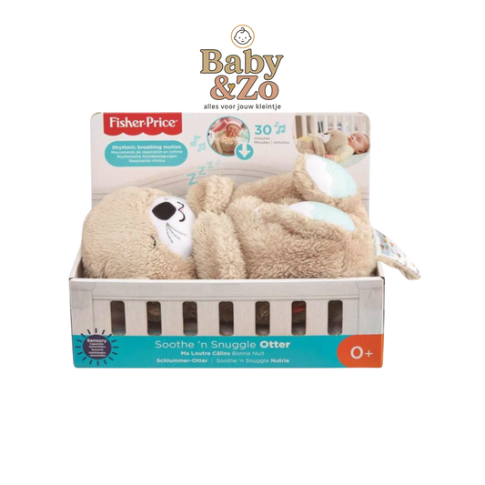Fisher Price Bedtijd Otter 30 cm | Muzikale Knuffel met Ademhalingsbeweging
