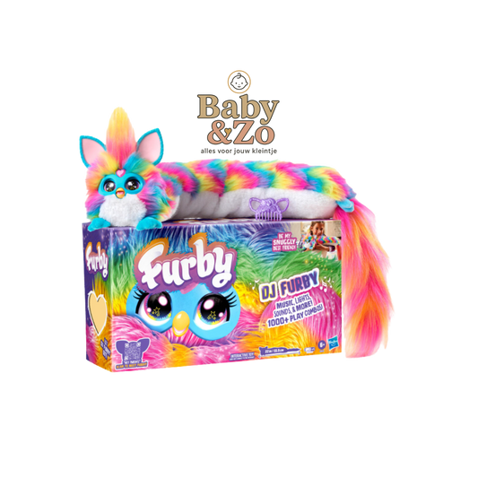 DJ Furby | Interactieve Knuffel met Muziek Spelletjes & Licht
