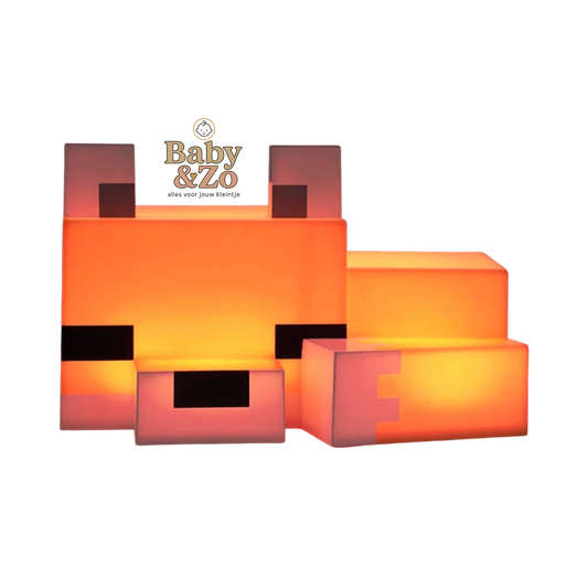 Minecraft Vos Nachtlampje | Schattig, Rustgevend & Speels Licht voor Kinderen