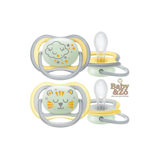 Philips Avent Ultra Air Fopspenen | 18+ maanden | Glow in the Dark (2 stuks)